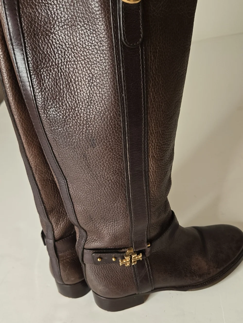 Tori Burch Tall Brown Riding Boots Size 8M